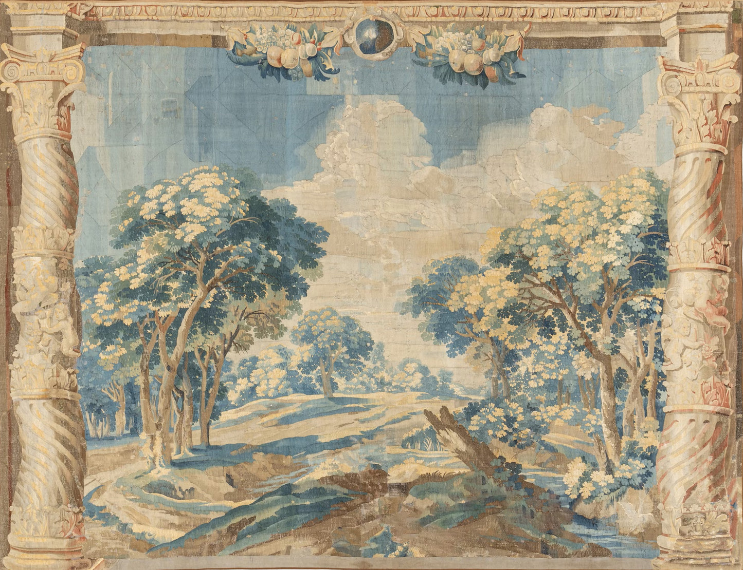 The Pastoral Portico: A Neoclassical Landscape Framed in Light and Air RE087523