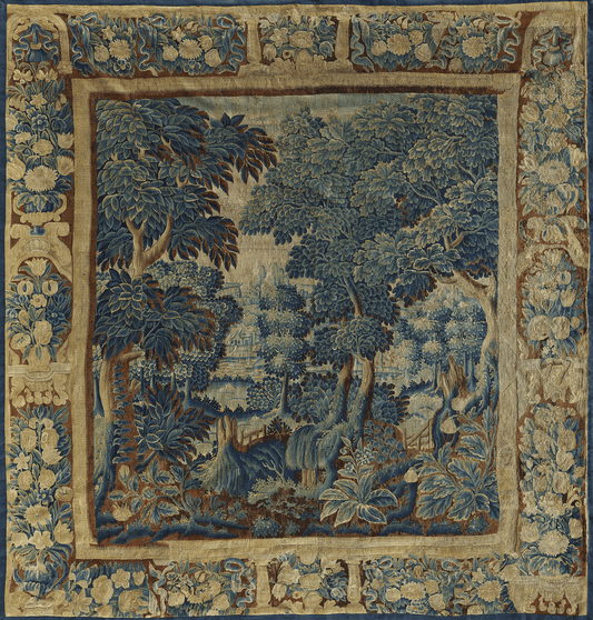 Azure Dominion: A Verdure of Blue Majesty and Cultivated Calm RE234899