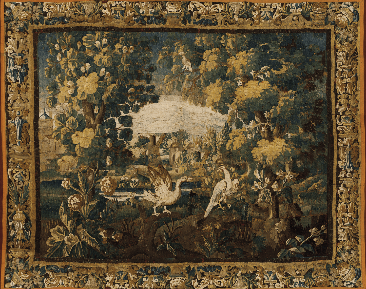 The Swan Court of Arcadia: A Verdure of Romance and Regal Grace RE417454