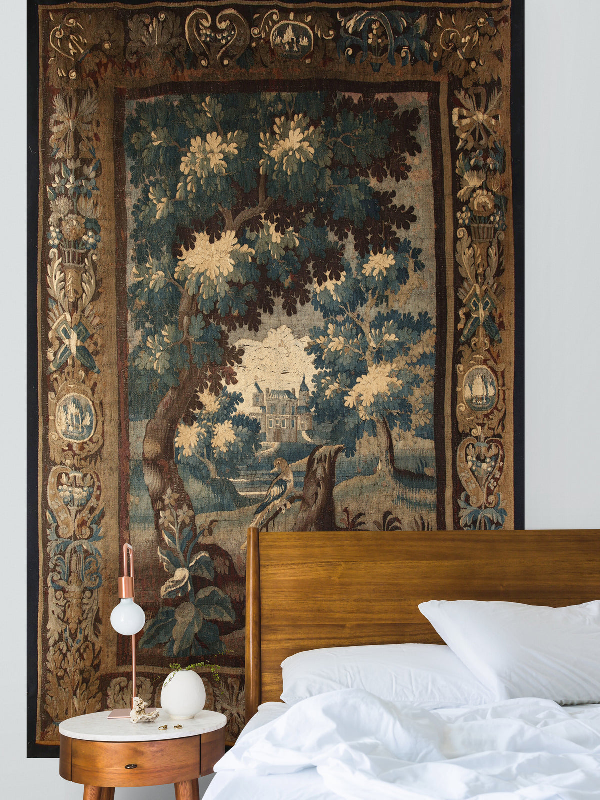 Gorgeous Vertical French Verdure Tapestry Spot On Reproduction RE60650 ...
